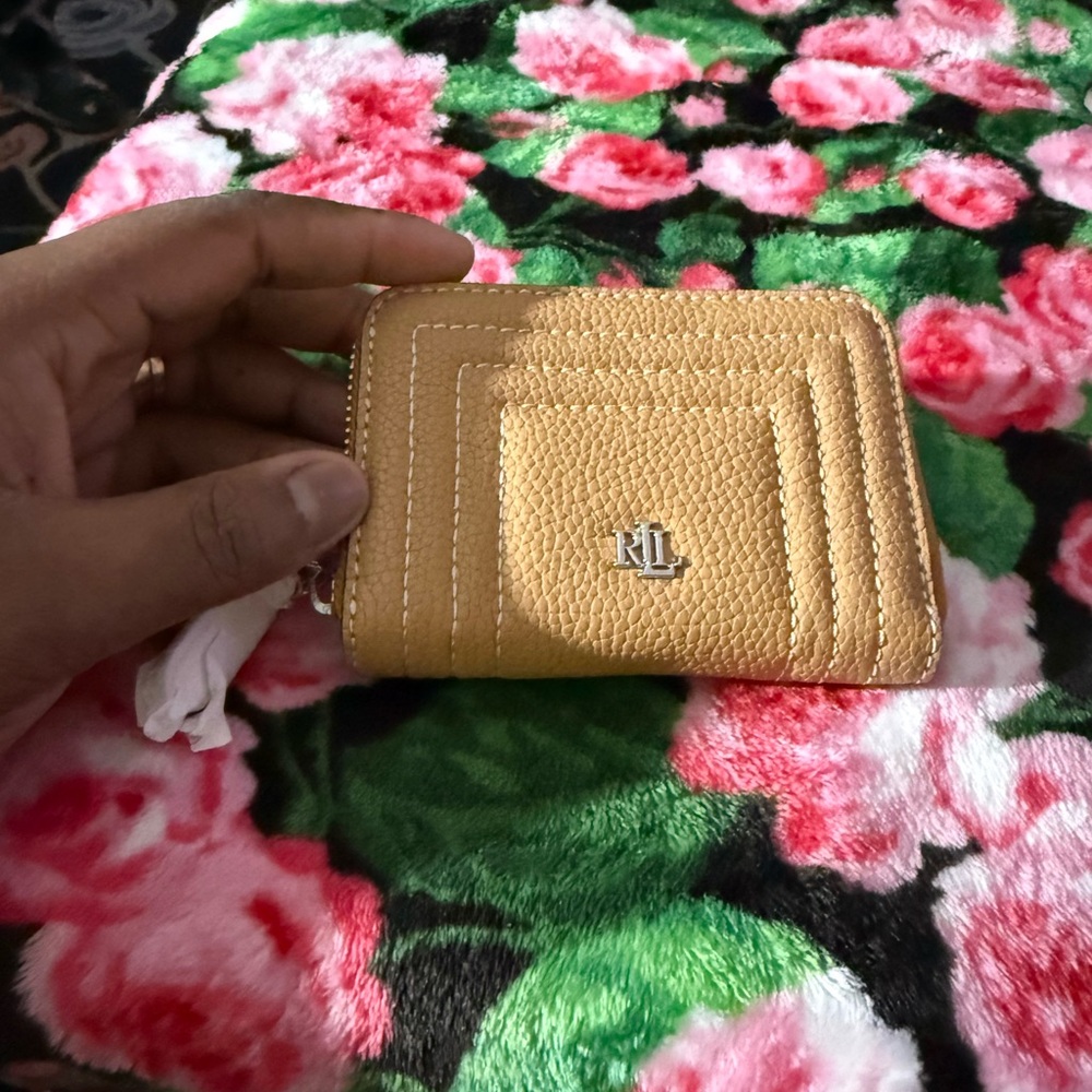 Tan Leather Card Holder